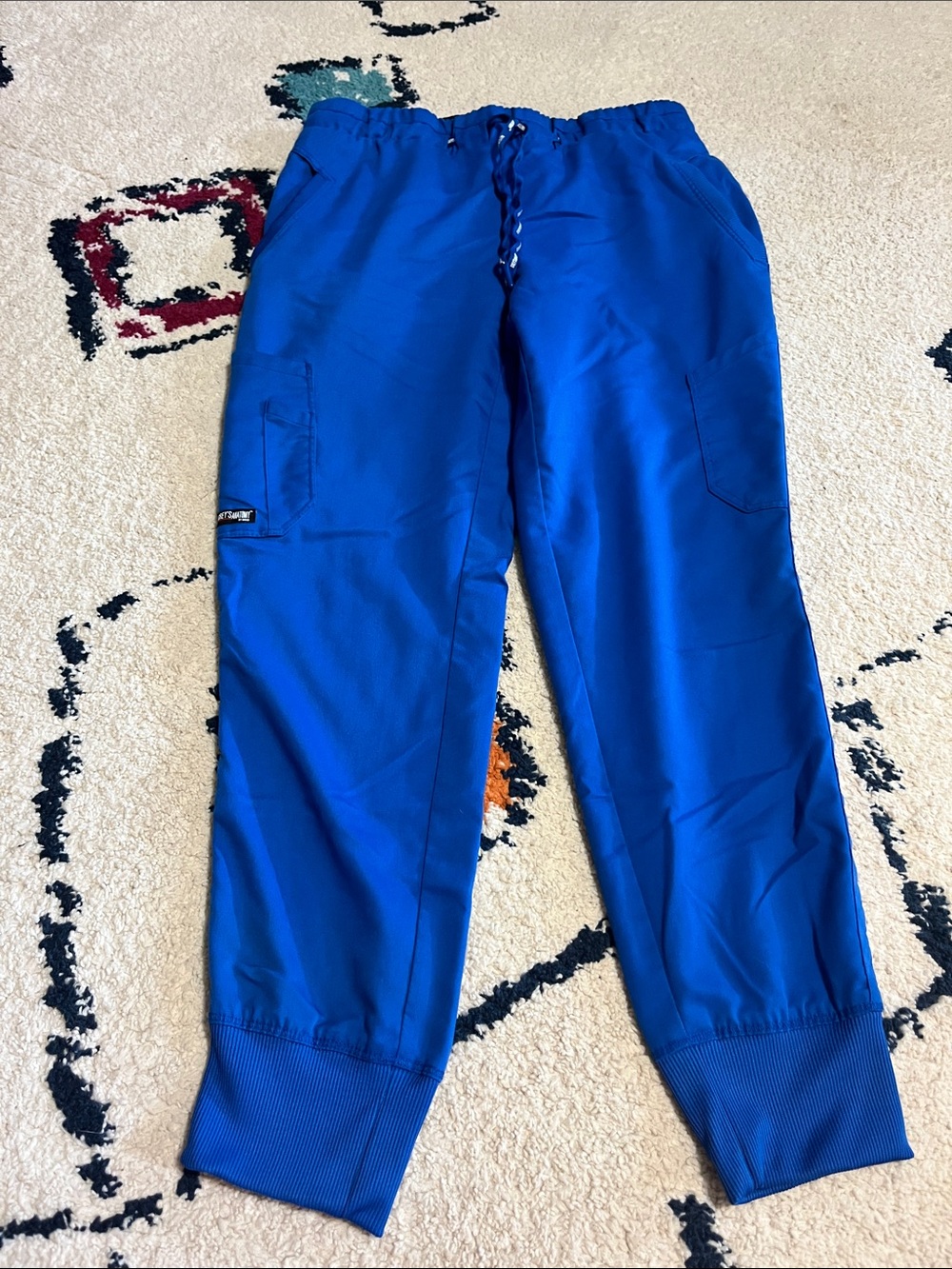 Royal Blue Jogger Scrub Pants